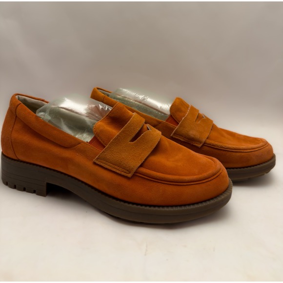 Revitalign Sienna Suede Laurel Chunky Loafers Orthotic Size 10B Womens - Picture 3 of 8